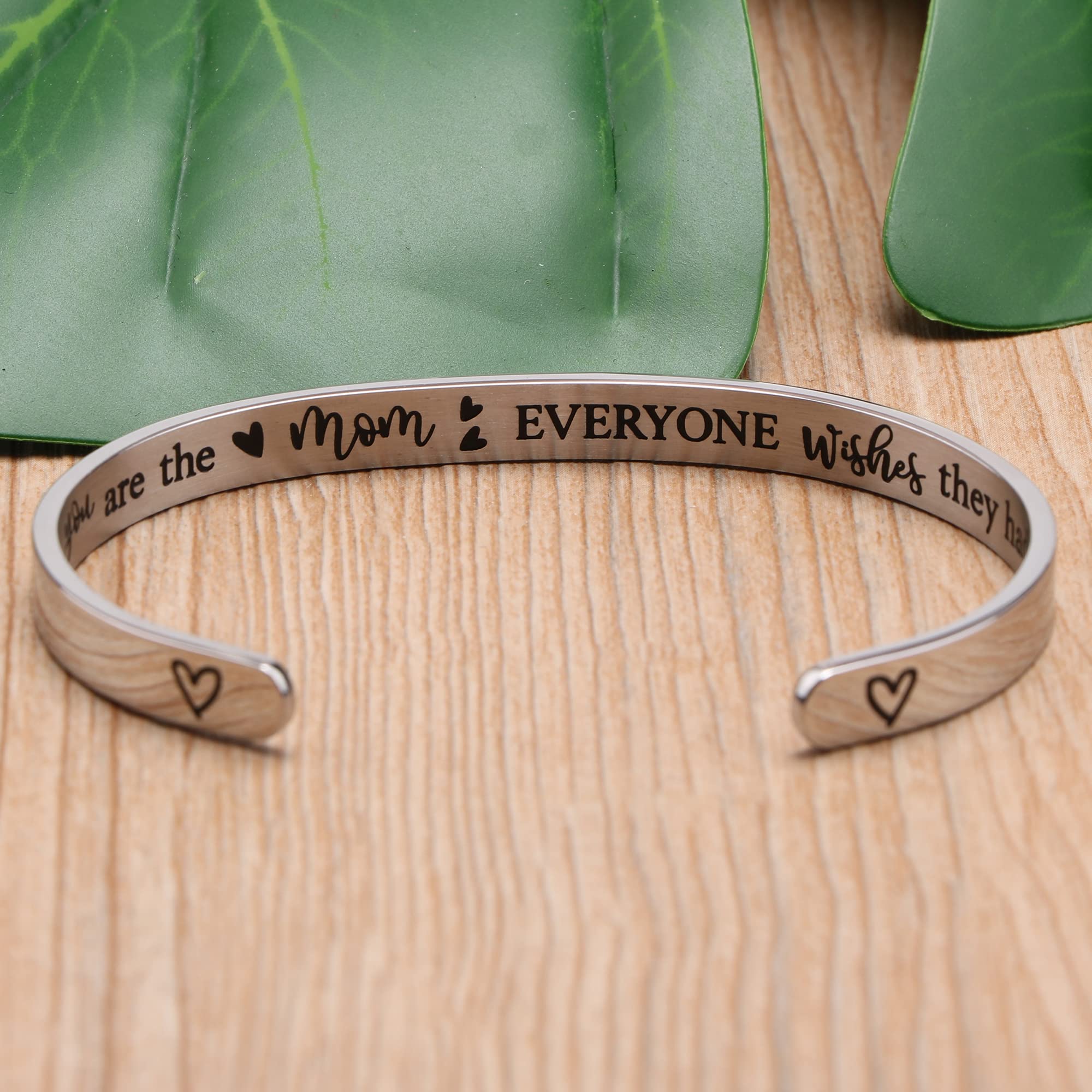 Mom Birthday Gifts from Daughter Inspirational Motivational Encouragement Mothers Day Birthday Christmas Jewelry Gifts Bracelets