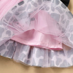 Newborn Toddler Baby Girl Green Christmas Outfits 2PCS Halloween Cow Princess Birthday Tea Party Tutu Dress Bow Cake Smash Layer