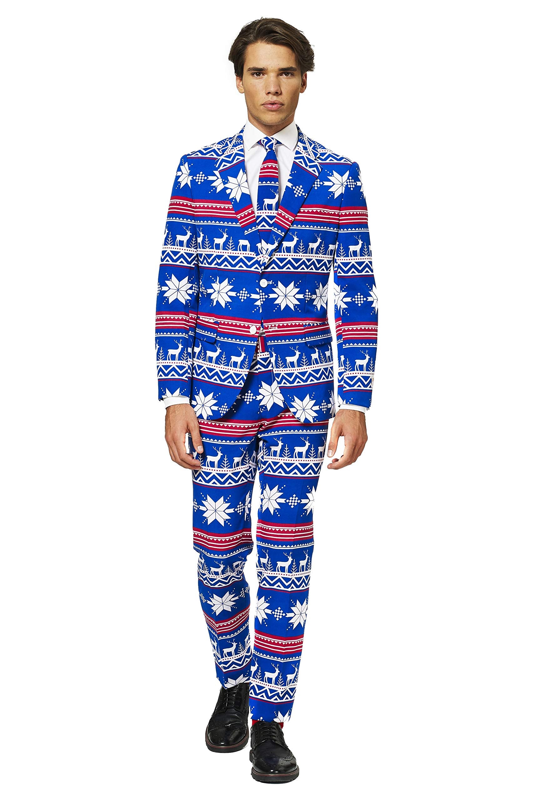 The Rudolph Men's Christmas Costume Suit: Size 42