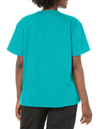 Dickies womens Signature 86706 Missy Fit V-neck Top medical scrubs shirts, Caribbean Blue, XX-Small US