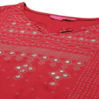 Anubhutee Women'S Ethnic Motifs Printed Regular Kurta Suit Set With Palazzos & Dupatta