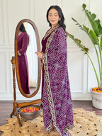 Naixa Womens Maroon Viscose Silk Embroidered Straight Kurta with Viscose Silk Pant and Chinon Printed Dupatta Sets (NX-586-Maro