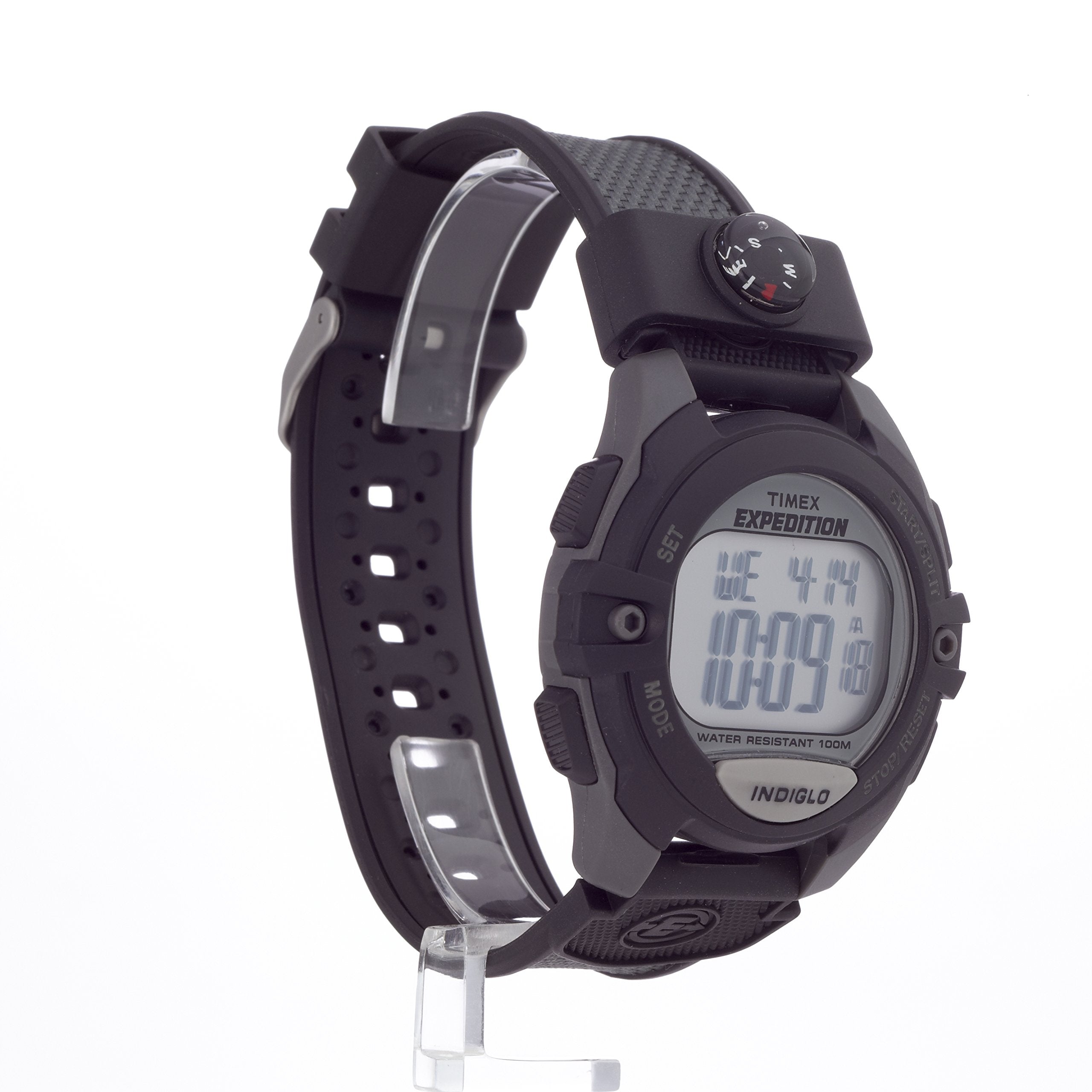 Timex Men's Expedition Digital CAT 41mm Watch - Gray Case with Black & Gray Resin Strap & Integrated Compass