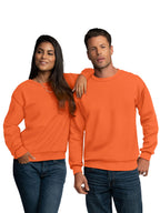 Fruit of the Loom Men's Moisture Wicking Eversoft Fleece Sweatshirt, Safety Orange, 3X-Large