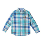 Pepe Jeans Arin Ls Yarn Dyed Twill Checks Shirt, Aqua, 8