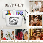 SEAMOON Music Gifts, Gifts for Music Lovers, Cool Gifts for Music Lovers, Small Makeup Bag, Music Stuff for Women, Friends, Sist
