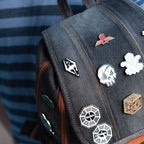 JUST FUNKY Skyrim Collectibles | Skyrim Dragon Logo Enamel Pin| Collector Pin