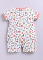 BabyGo Baby Half Sleeve Rompers 100% Cotton Rompers for New Born Baby Girls|Daily Suits for Baby Girls| 3X6M|TEAL|Onesies| Infan
