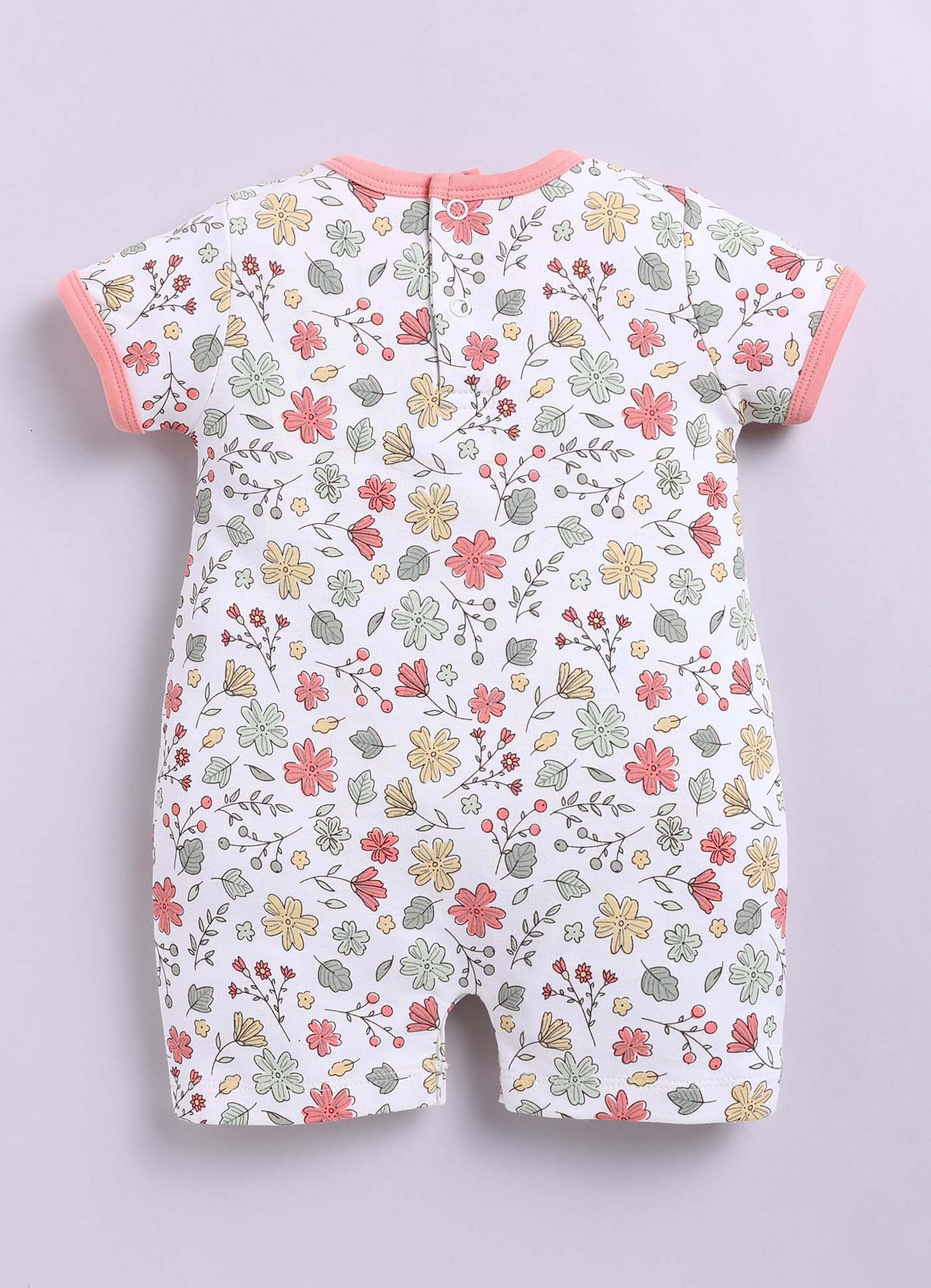 BabyGo Baby Half Sleeve Rompers 100% Cotton Rompers for New Born Baby Girls|Daily Suits for Baby Girls| 3X6M|TEAL|Onesies| Infan