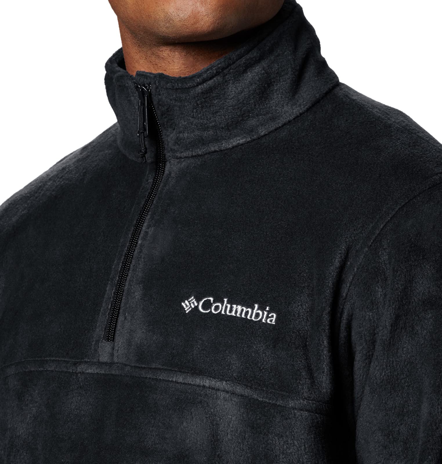 Columbia Men's Steens Mountain Half Zip Fleece, Black, Medium