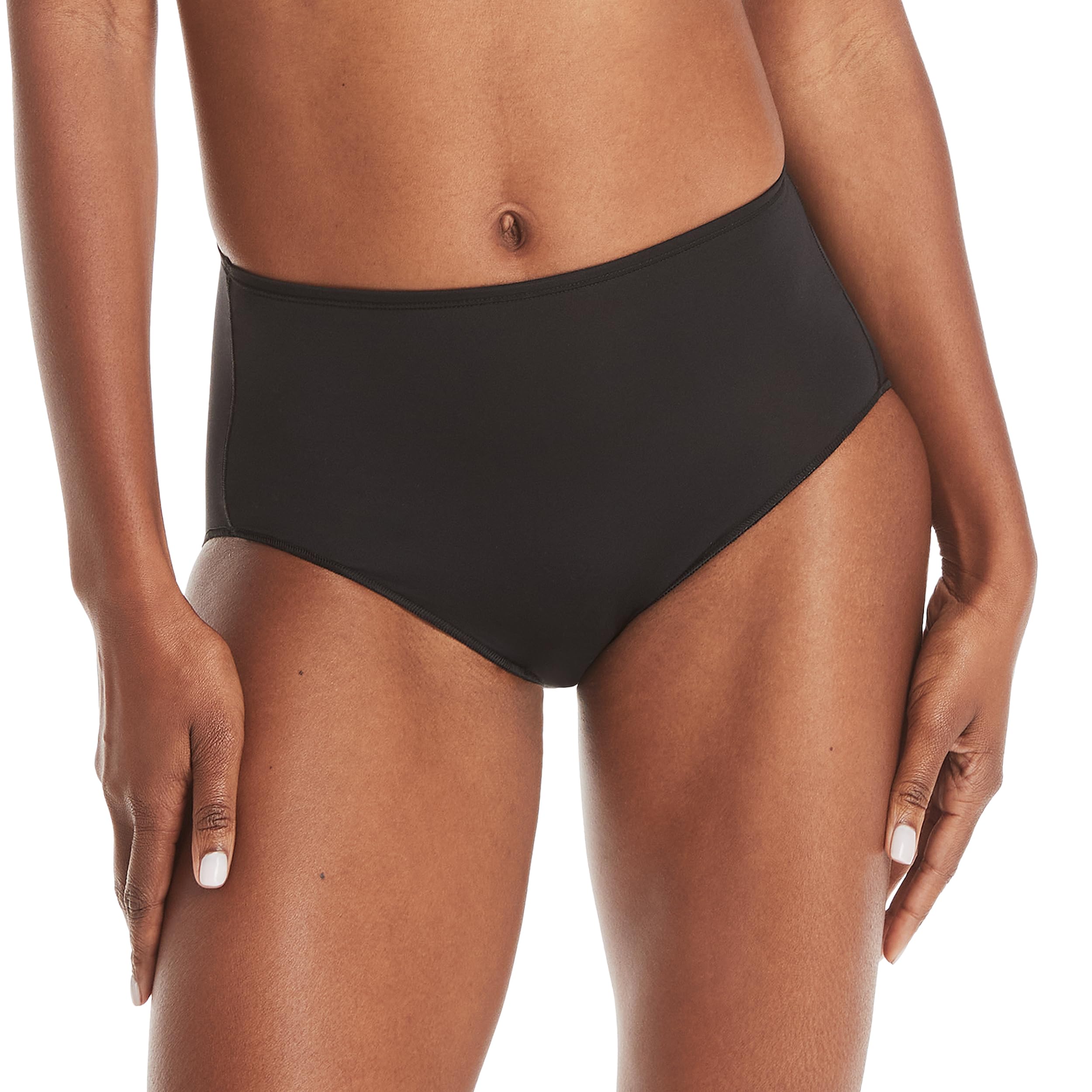 Hanes Womens Microfiber Panties Pack, Moisture-wicking Stretch Underwear, 10-pack (Colors May Vary) Briefs, Assorted Colors, 10-