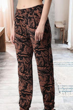 POPWINGS Casual Marblel Printed Joggers for Women || Pull On Joggers for Women || Comfortable Casual Women Joggers for Summer ||