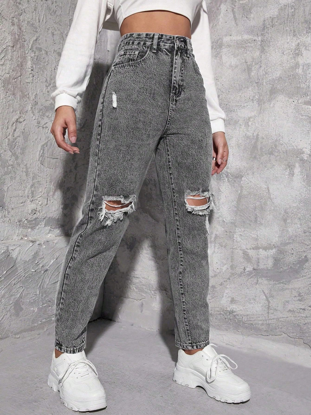 Shasmi Black Womens High Rise Cotton Ankle Length Jeans for Women Jeans II Denim Cotton Jeans Pant for Women II Cotton Pant II