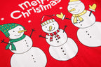 KikizYe Little Girls Boys Long Sleeve Christmas Pajamas Sets 100% Cotton Pyjamas Toddler Kids Pjs Size 5 Snowman