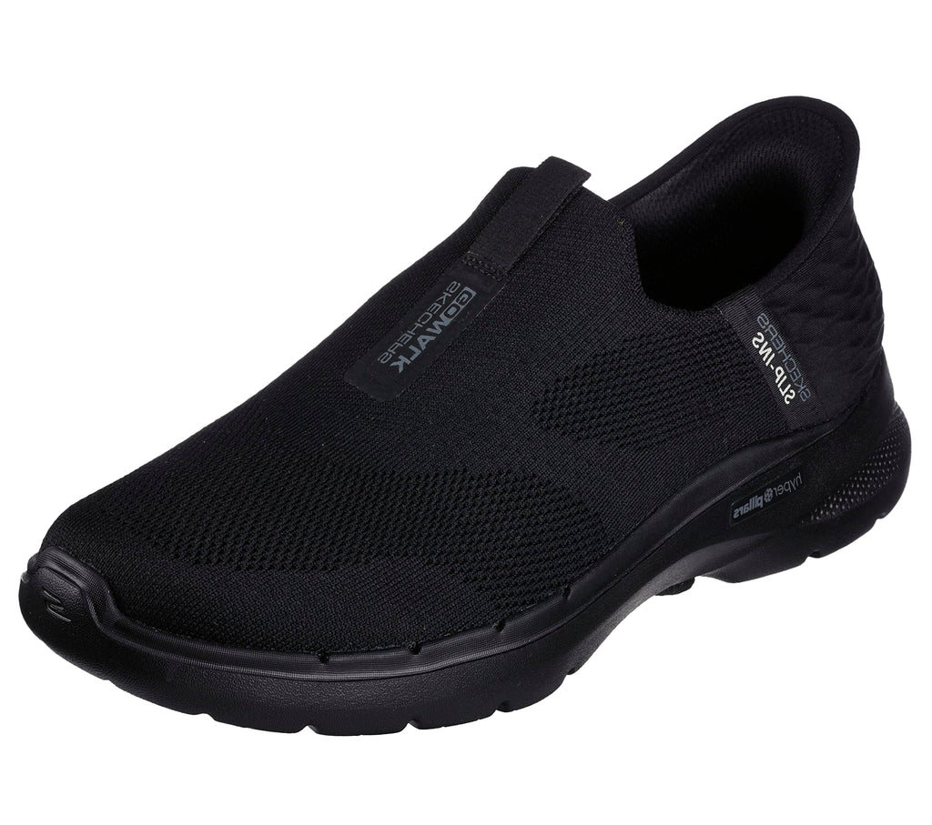 Skechers Men's Slip-ins: GO 6-Easy On Slip-On Walking Sneakers, Black, 8 X-Wide