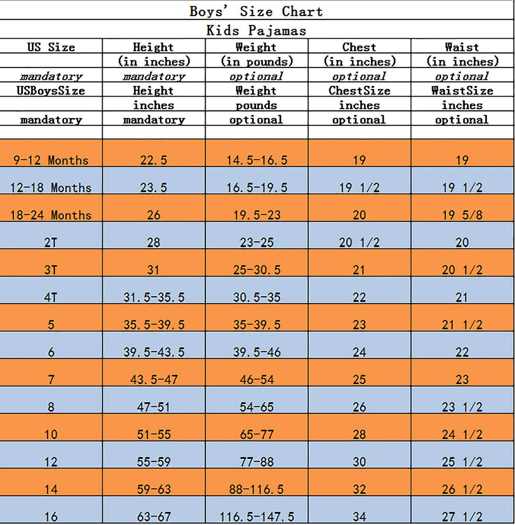 Family Feeling Big Boys Girls' Santa Claus Christmas Cotton Long Sleeve Pajama Set Pjs 8