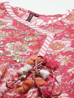 Ishin Cotton Blend Women Salwar Suit Set