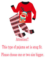 Family Feeling Baby Girls Boys Long Sleeve Christmas Pajamas Sets 100% Cotton Pyjamas Toddler Infant Kids 12-18 Months Reindeer