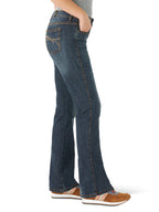 Wrangler womens Aura Instantly Slimming Mid Rise Boot Cut jeans, Autumn Gold, 14 US