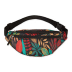 TROPICAL PRINT FANNY PACK - RED