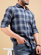 Noble Monk MenS Regular Fit Shirt | Checkered | Full Sleeves | Casual Shirt For Men