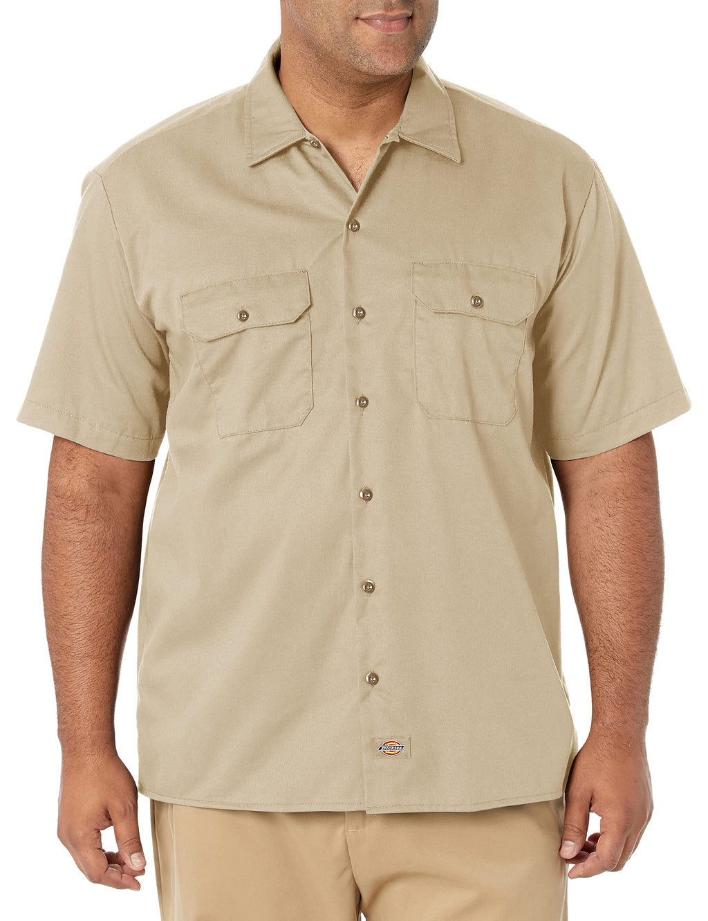 Unisex Short-Sleeve Work Shirt - BLAcK - S(D0102H7MFAT)
