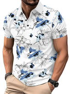 Noble Monk MenS Polo Neck Printed Regular Fit Half Sleeve T-Shirt
