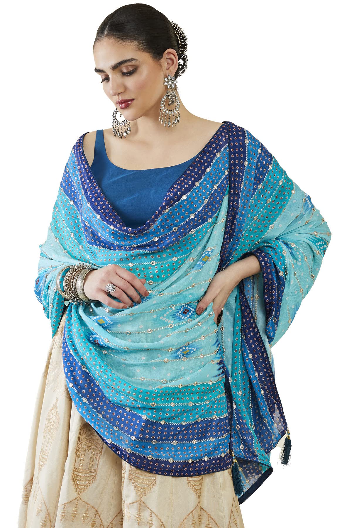 Soch Women Viscose Printed Dupatta