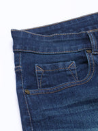 Dennis Lingo Mens Slim Fit Stretchable Denim Solid Jeans (Dark Blue)