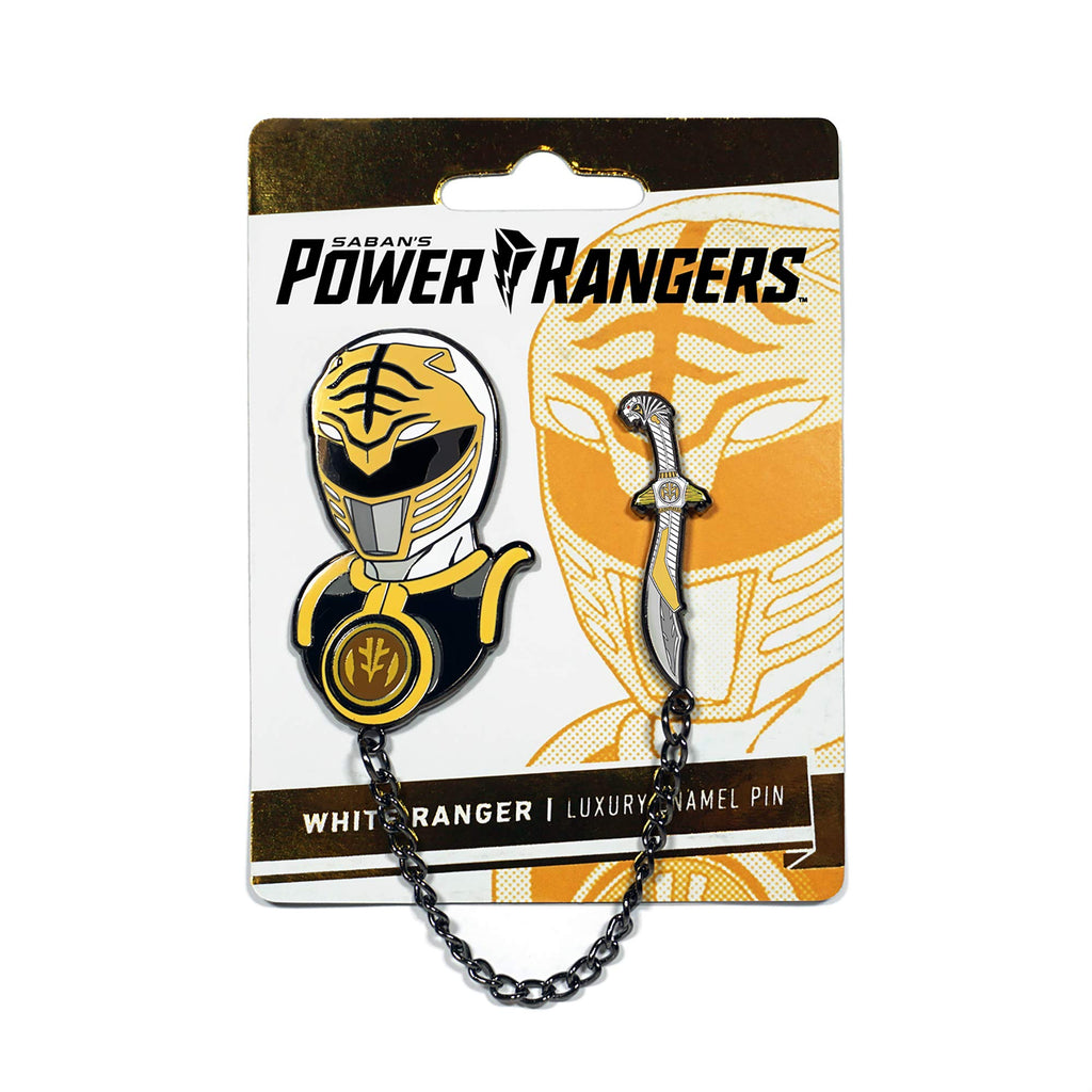 Power Rangers Luxury Enamel Icon Pin  White Ranger