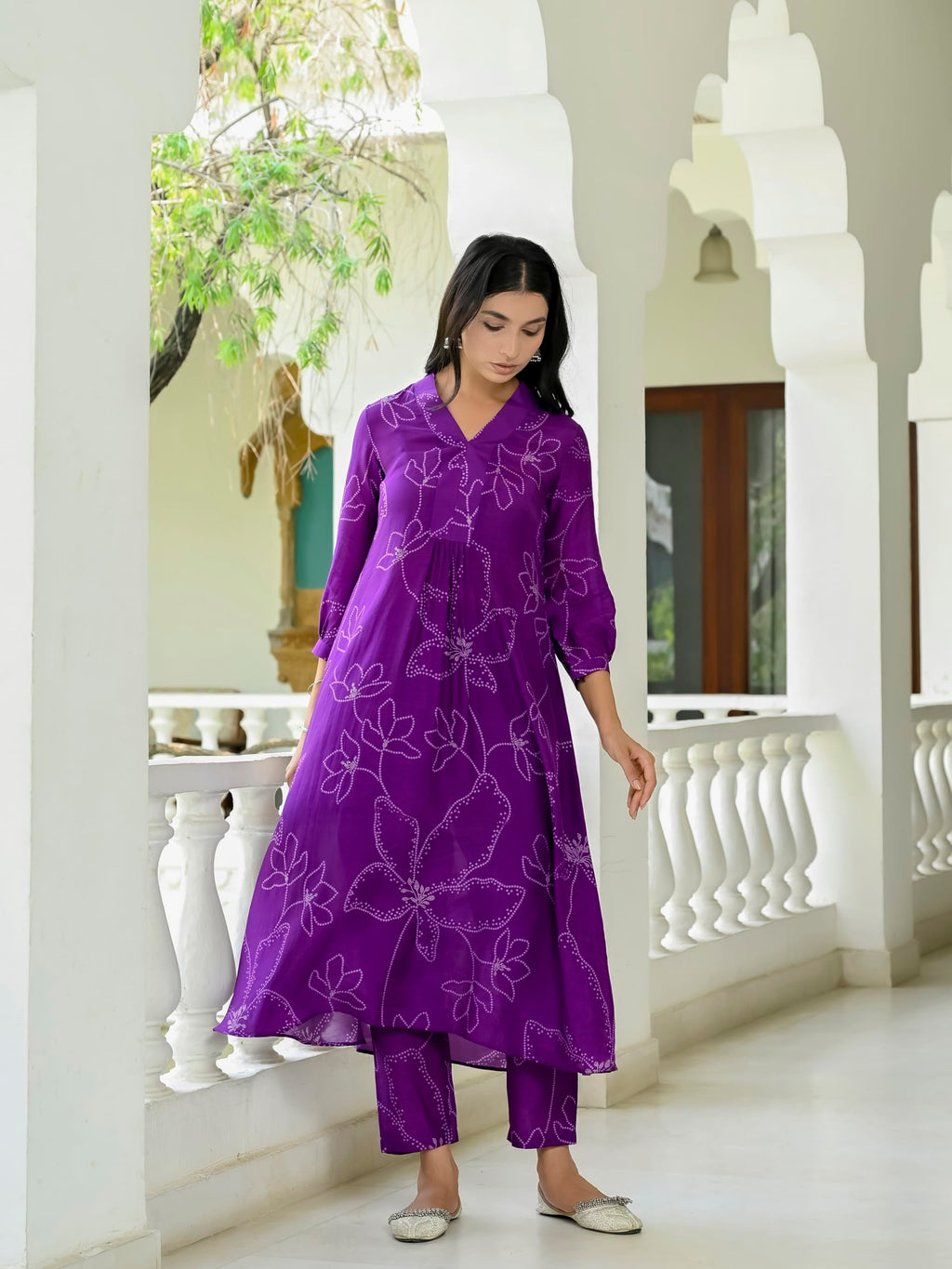 Anni Designer Women'S Rayon Blend A-Line Printed Kurta & Pant