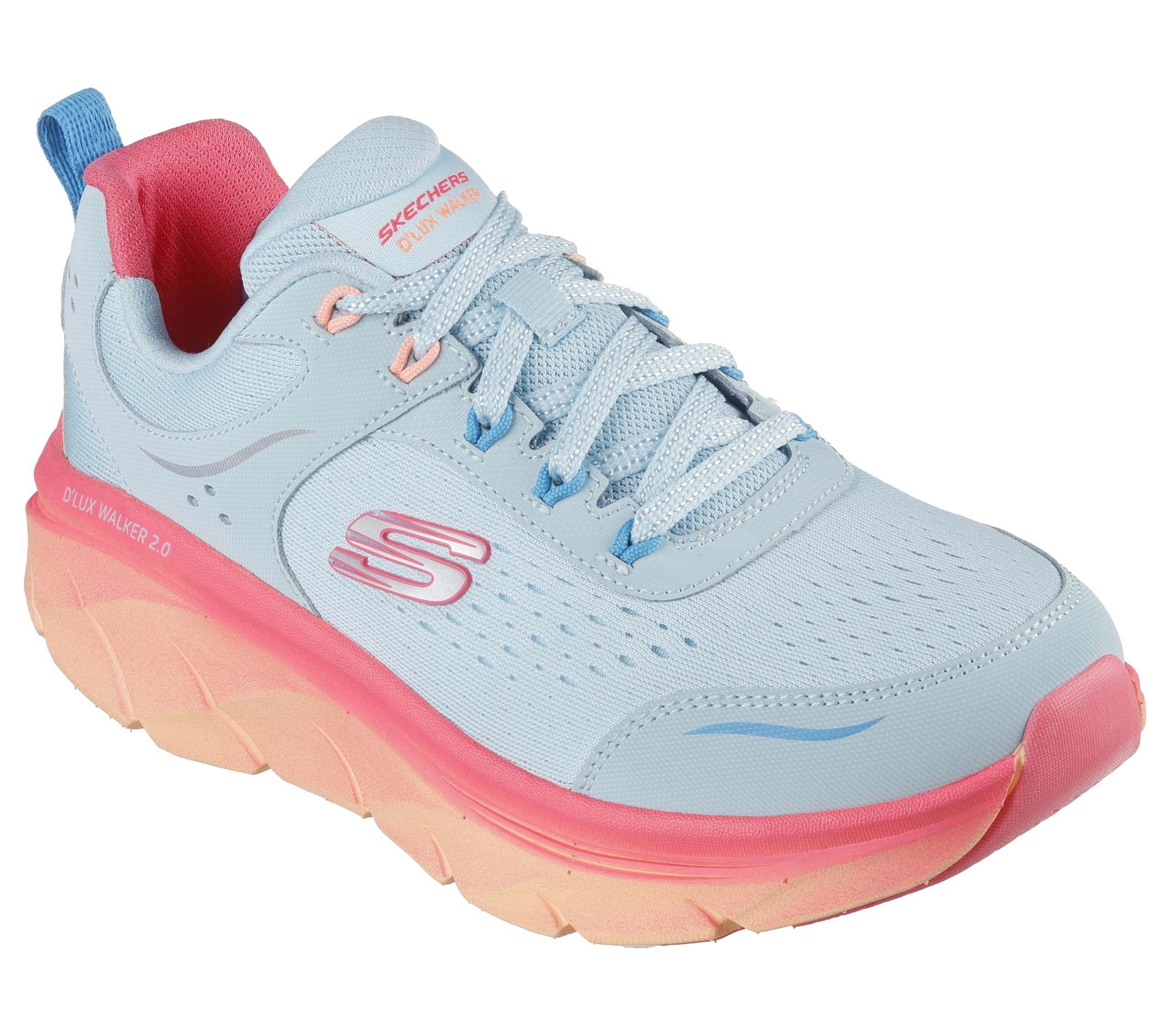 Skechers Women Sport DLux Walker 2.0 Neon Sites Sports Shoes