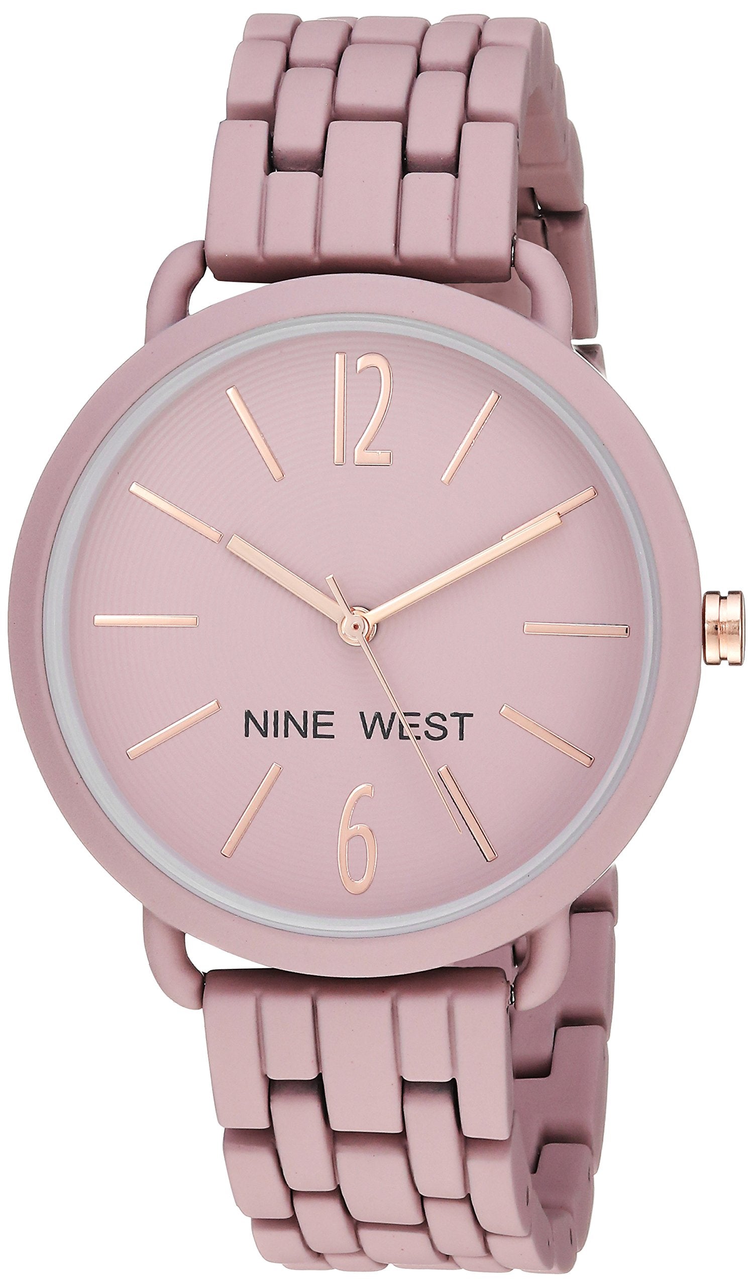 Nine West Women's Quartz Metal and Alloy Dress Watch, Color:Purple