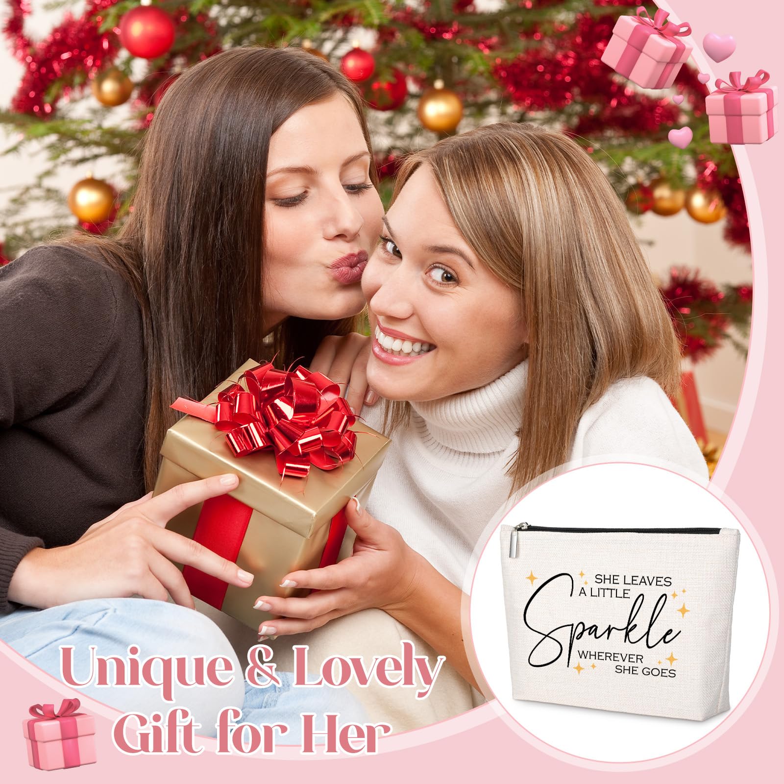 Inspirational Quote Gift for Women -Birthday Graduation Gift for Best Friend Sister -Resign Retirement Gift for Coworker -Makeup