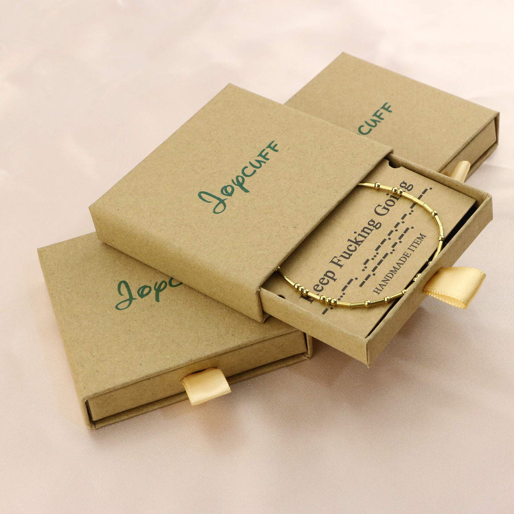 JoycuFF Morse Code Bracelets for Women You Are My Sunshine Inspirational Birthday Valentine's Day Christmas Gifts for Friend Mom