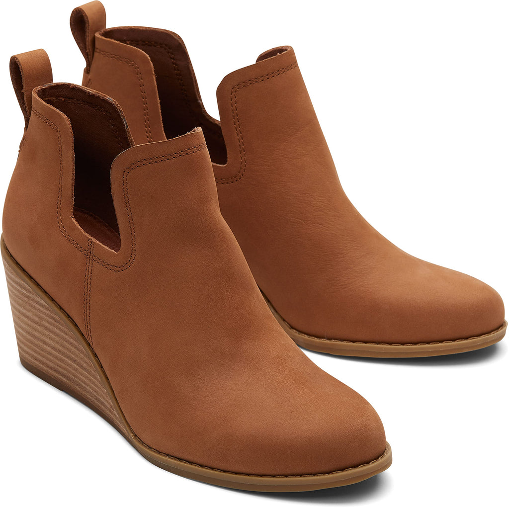 TOMS Kallie Tan Oiled Leather Nubuck 6.5 B (M)