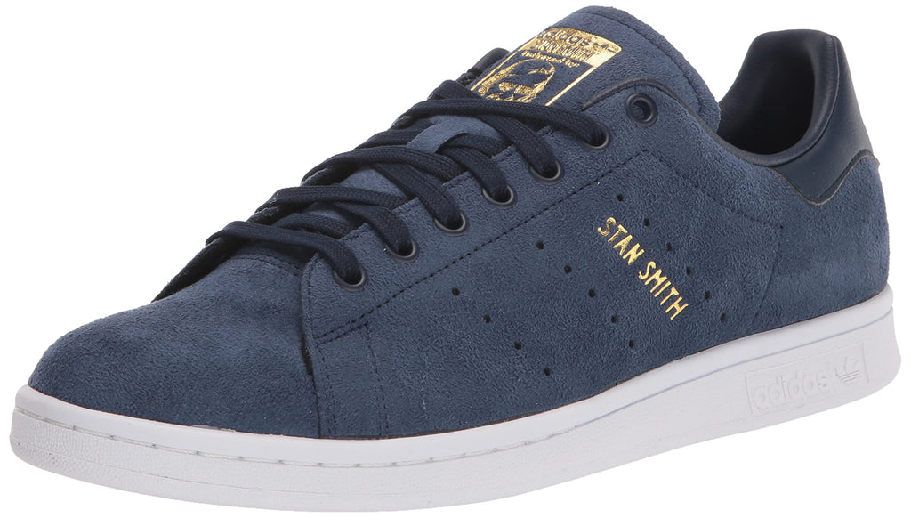 adidas Originals Men's Stan Smith Sneaker, Collegiate Navy/White/Gold Metallic, 7