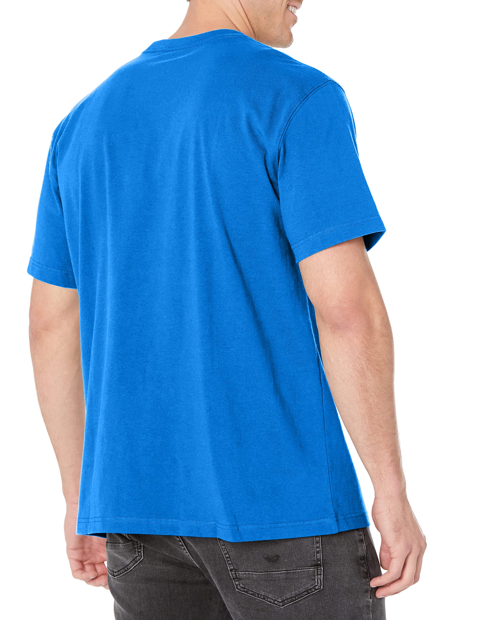 Dickies mens Heavyweight Crew Neck Short Sleeve Tee Henley Shirt, Royal Blue, XX-Large US