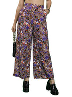 Ketch WomenS Regular Casual Pants (Khp0000004_Red/Purple/Multi