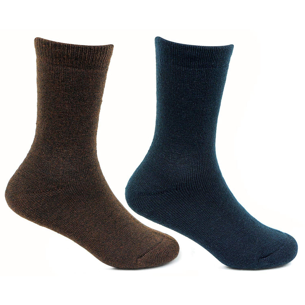 Bonjour Plain Full Length Woolen Socks for Kids- Pack Of 2