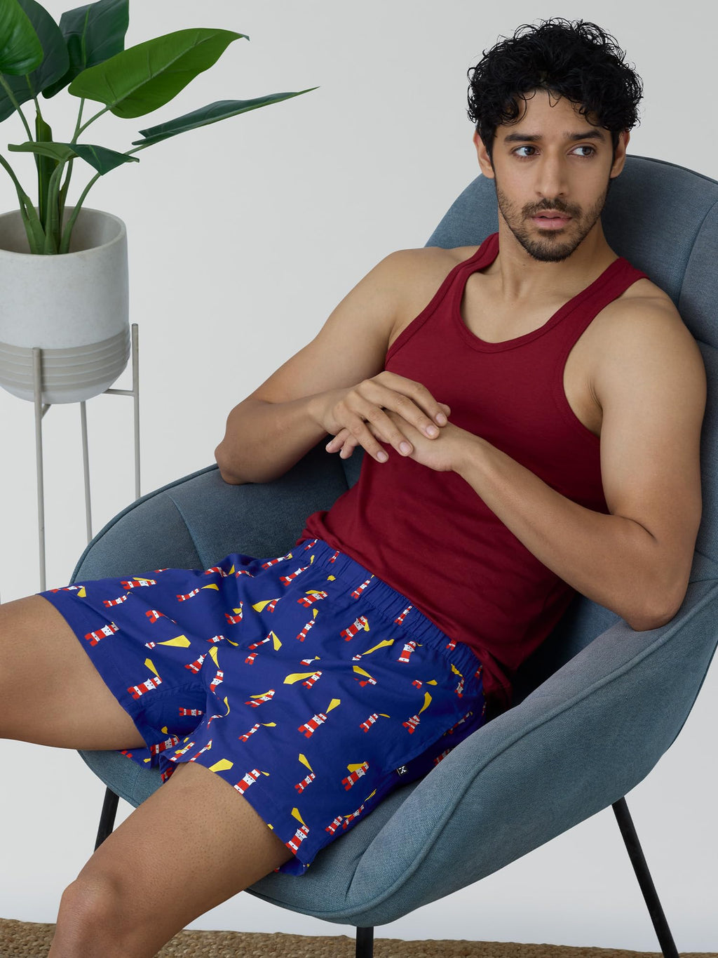 XYXX Mens Super Combed Cotton Remix Printed Boxers [Pack of 2] No-Marks Waistband, Comfort Stretch | Innerwear for Men in Colou