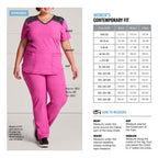Dynamix Scrub Joggers for Women, Athletic-Inspired DK185P, XL Petite, Royal