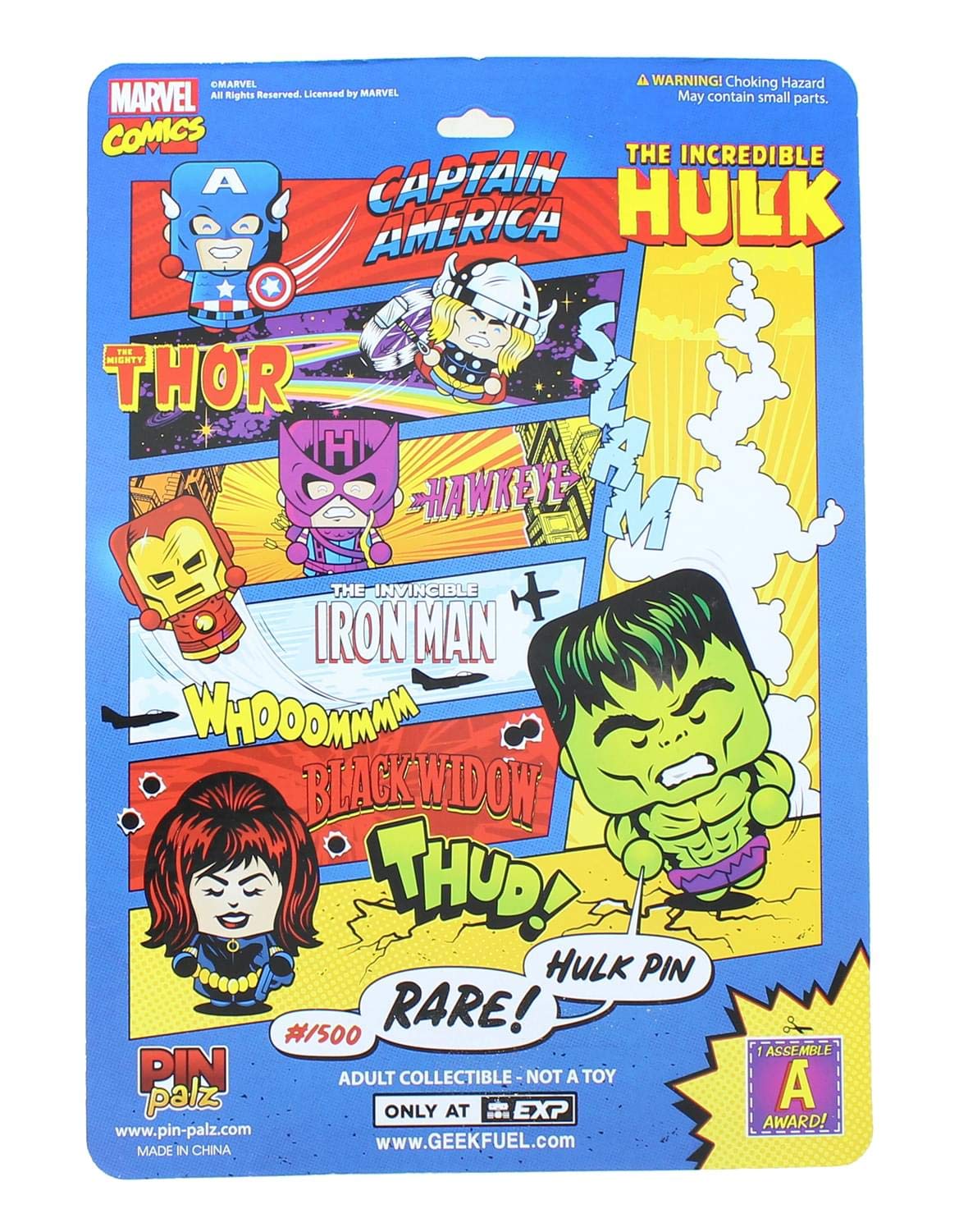 Toynk Marvel Iron Man Pin-Palz Enamel Collector Pin