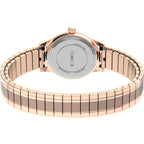 Timex Women's TW2U09100 Classic 28mm Rose Gold-Tone Stainless Steel Expansion Band Watch