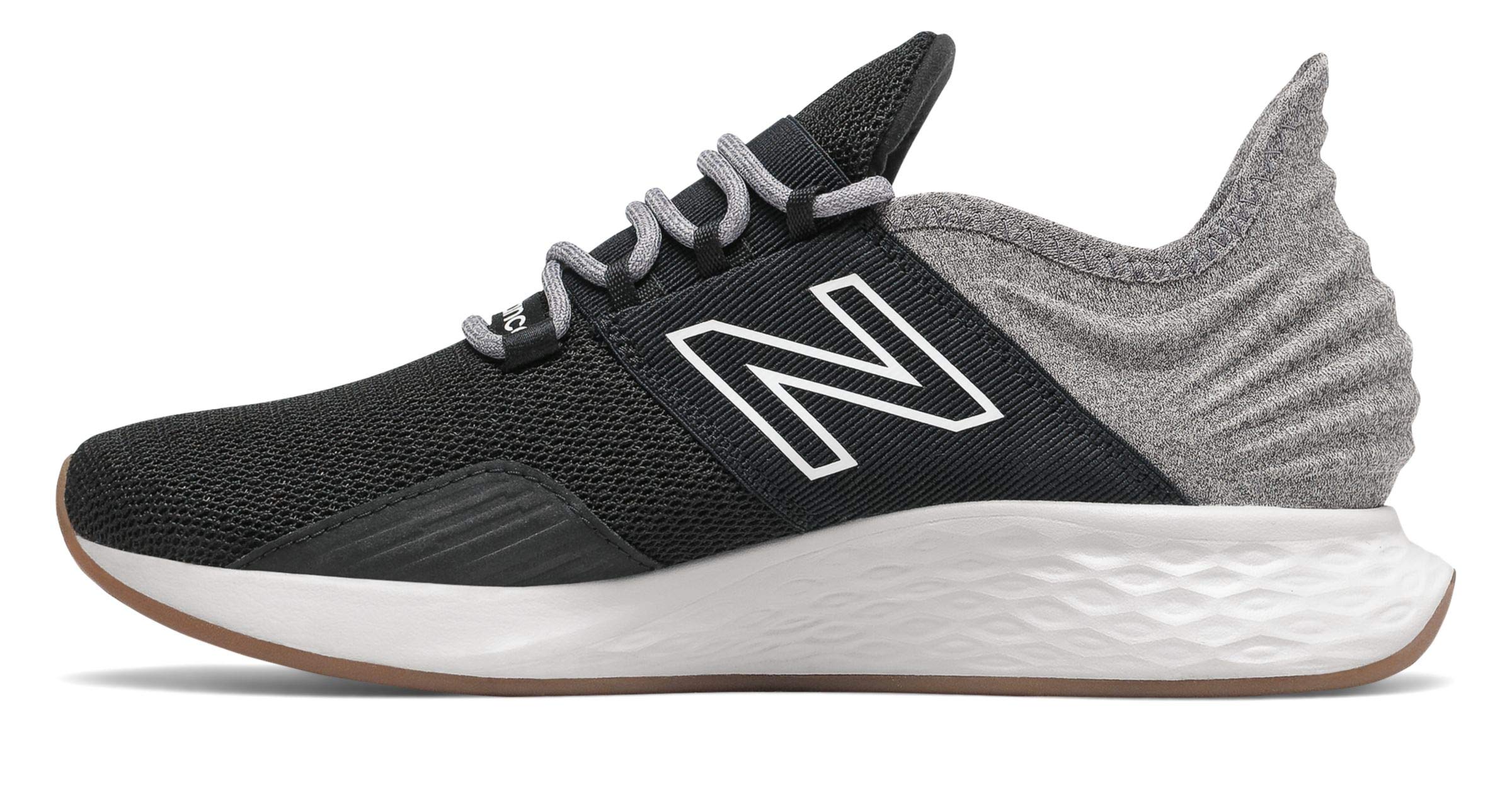 New Balance Women's Fresh Foam Roav V1 Sneaker, Black/Light Aluminum, 7 M US