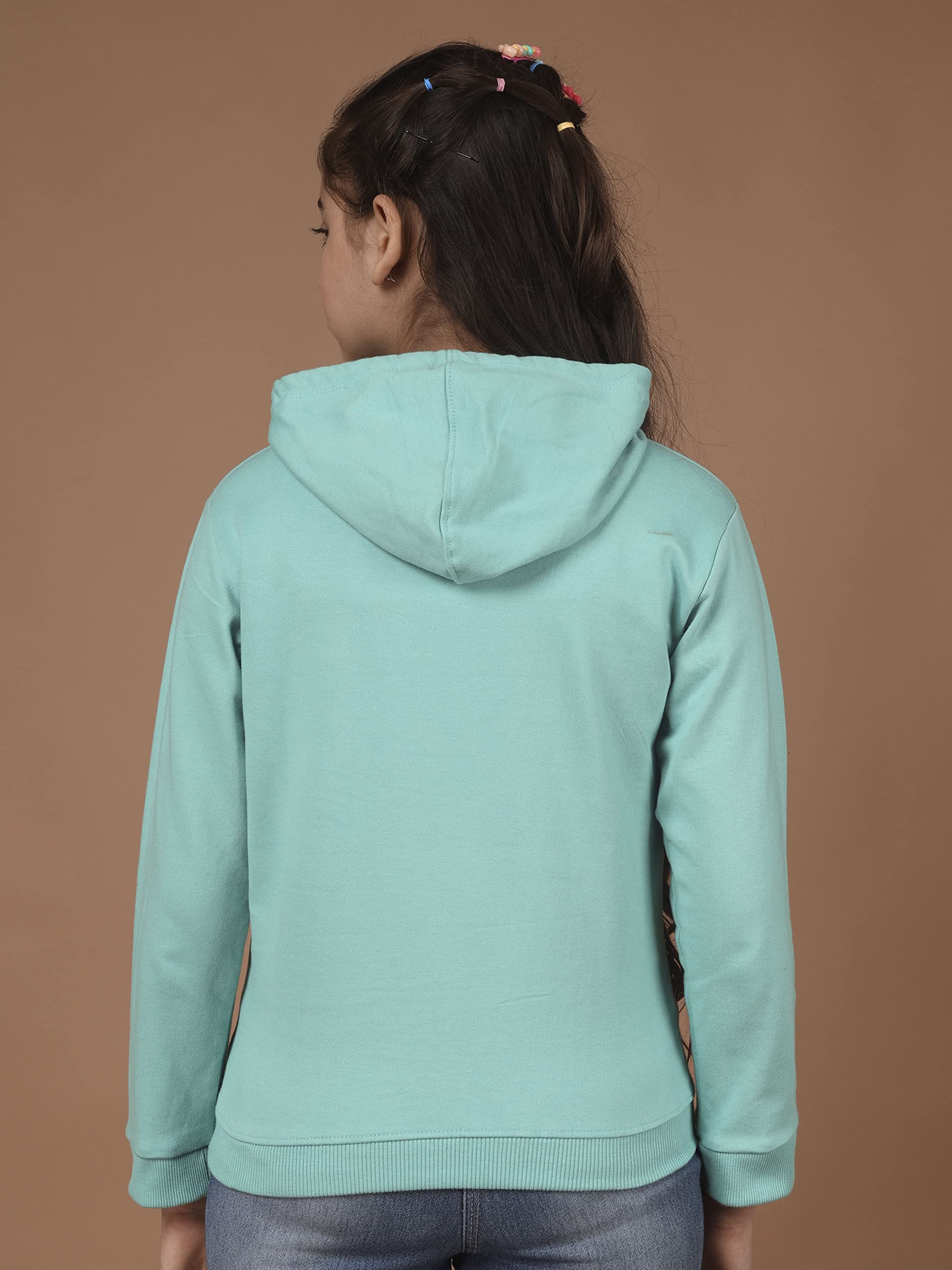 Kyda Kids Girls Cotton Hooded Neck Hoodies - Sweatshirt With Hoodies Full Sleeves Girls Winter Wear, Long Sleeve Sweatshirts For