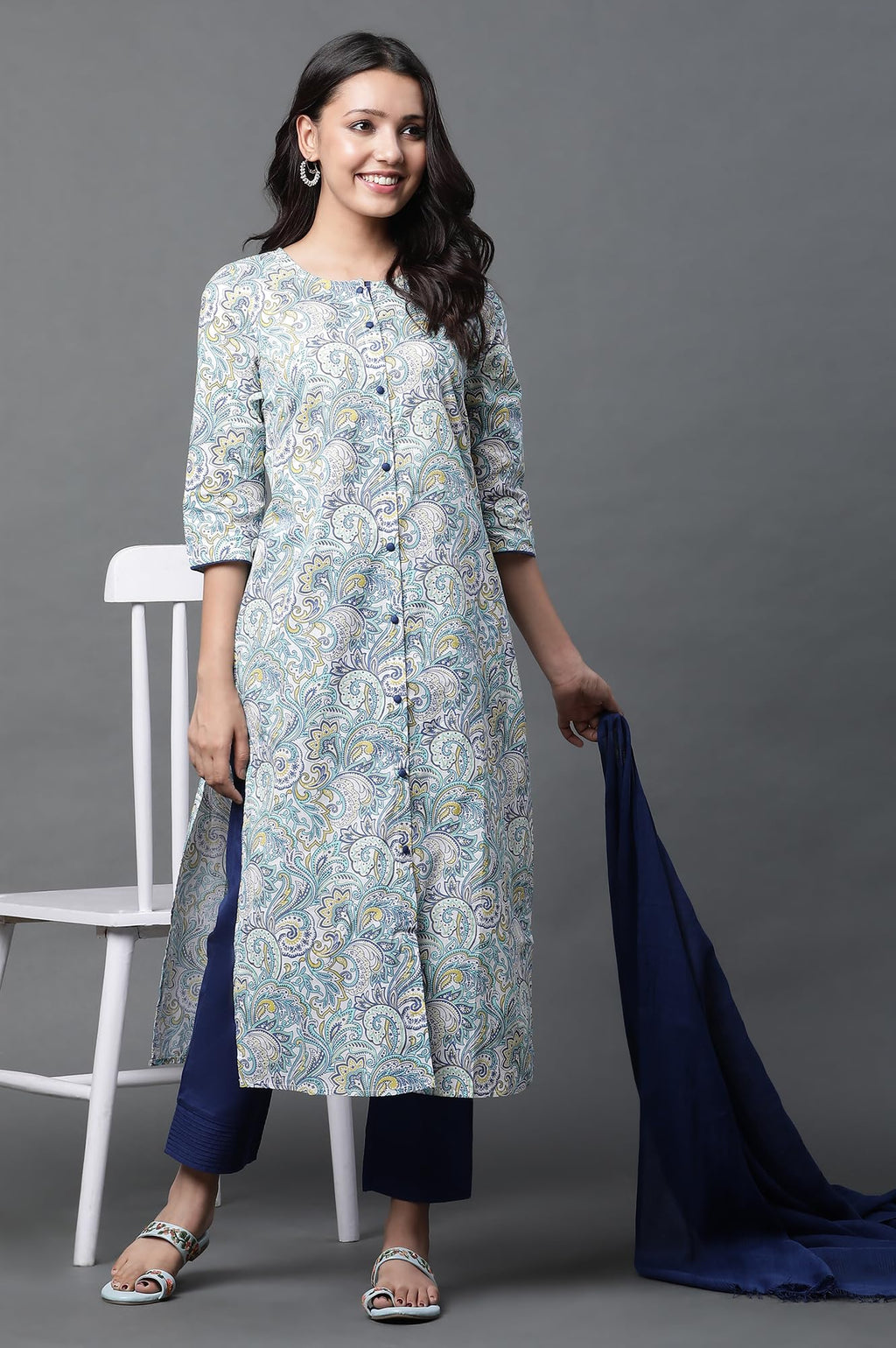 Aurelia Women'S Cotton Kurta Set