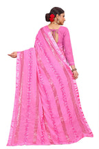 Shasmi  Embroidered Embellished Georgette Sari With Blouse Piece Saree For Women
