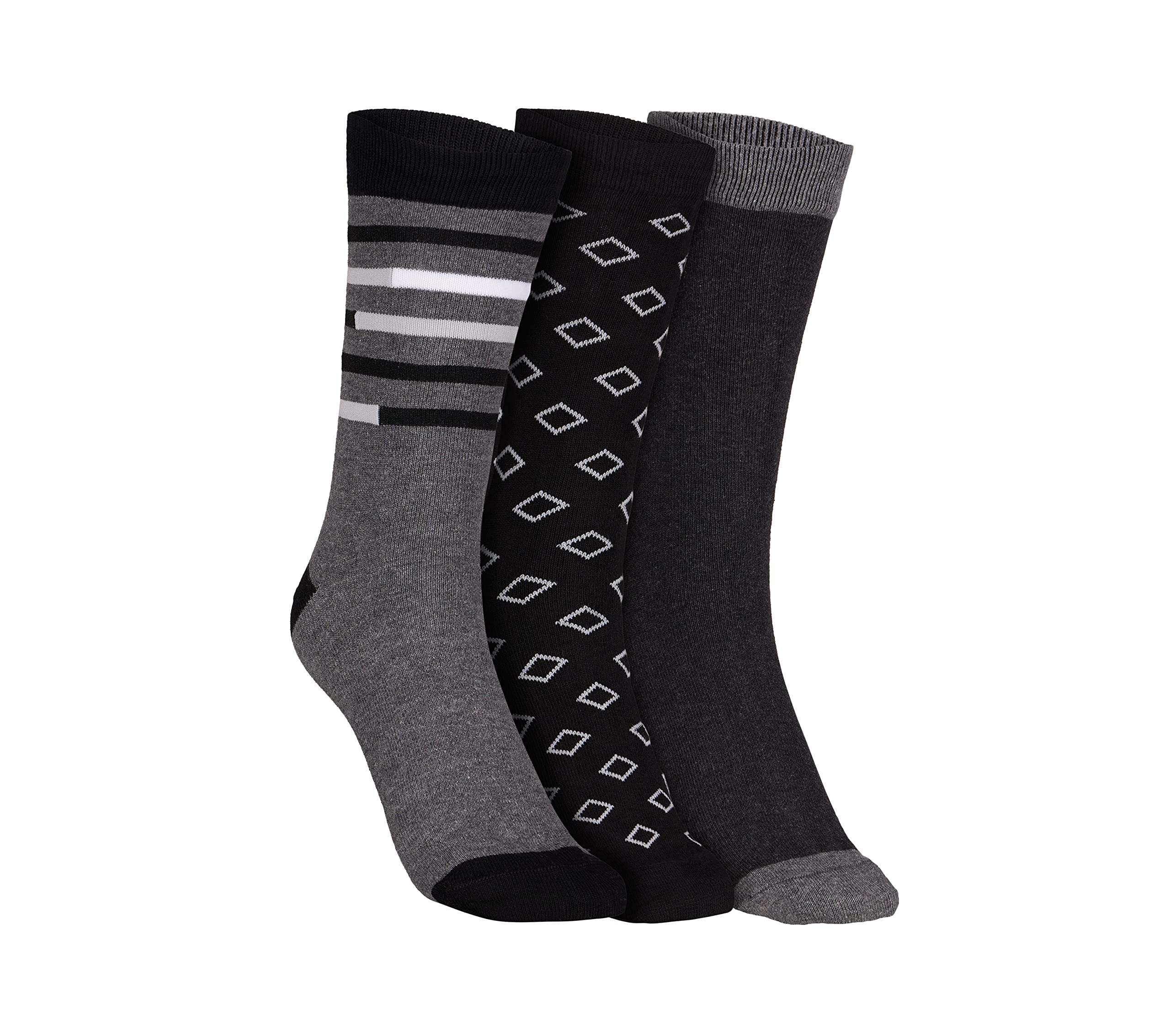 Skechers Men Pack Of 3 Non Terry Crew Socks