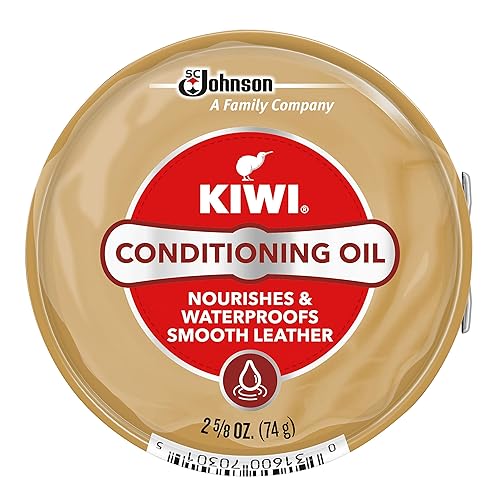 KIWI Shoe Conditioning Oil | Leather Care for Shoes, Boots, Furniture, Jacket, Briefcase and More | 2 5/8 Oz